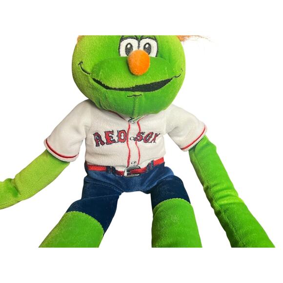 RARE Vintage Red Sox Wally Green Monster Plush Toy Long Arms Leg Knee Hugger 21" - Picture 3 of 9